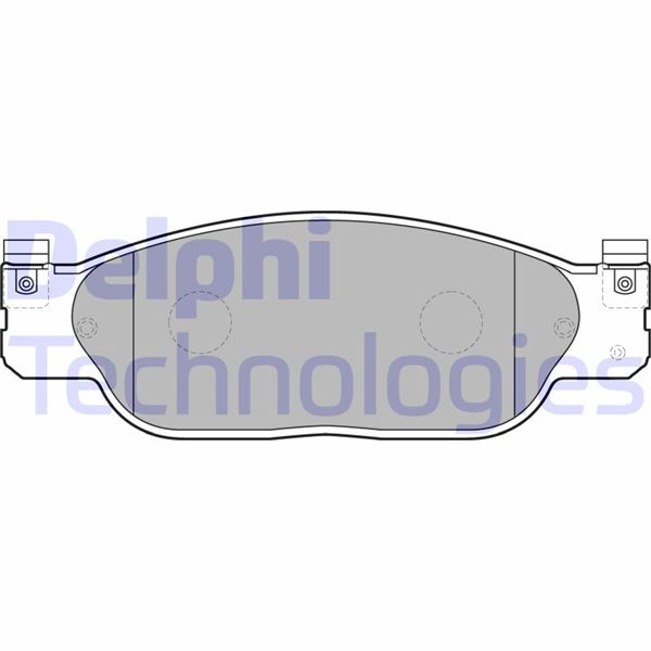 DELPHI ÖN BALATA JAGUAR STYPE CCX 2.5 V6-4.2 V8 1999-2007 XJ 6 3.0-8 3.5-8 4.2 2003 2009 K OEM: XR813324-XR812435-XR810210-XW4Z2001 - DELPHI LP1468 kodlu oto yedek parça görseli