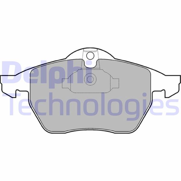 DELPHI ÖN BALATA VECTRA B.2.0ı.2.5ı V6 96/7.03 SAAB 900 II 93/2.98 9.3 9.5 98-03 OEM: 1605036-9195146-1605912-1605966 - DELPHI LP1600 kodlu oto yedek parça görseli