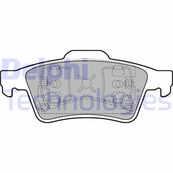 DELPHI ARKA BALATA LGN II 01 MGN II-LATITUDE-VECTRA C 03 FOCUS II 05 CONNEC 06 CMAX06 PRIMERA 02 OEM: 7701206609-1605196-2T142M008A1A - DELPHI LP1701 kodlu oto yedek parça görseli