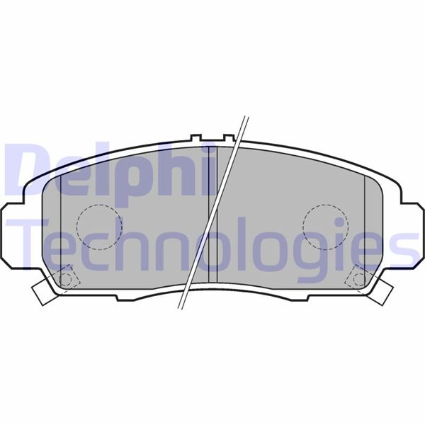 DELPHI ÖN FREN BALATA HONDA CIVIC 1.6L R16A2 VTEC sedan FD6 06-11 / 1.8L R18A2 FD7 06- OEM: 45022SNBE00-45022SNBE01-45022SDRA10 - DELPHI LP1704 kodlu oto yedek parça görseli