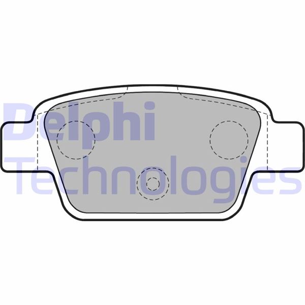 DELPHI ARKA FREN BALATASI FIAT STILO 02 LINEA 07 BRAVO II 07 14 ALFA ROMEO MİTO 08 MULTIPLA 99 OEM: 77364590-77363518-77362768-9949280 - DELPHI LP1719 kodlu oto yedek parça görseli