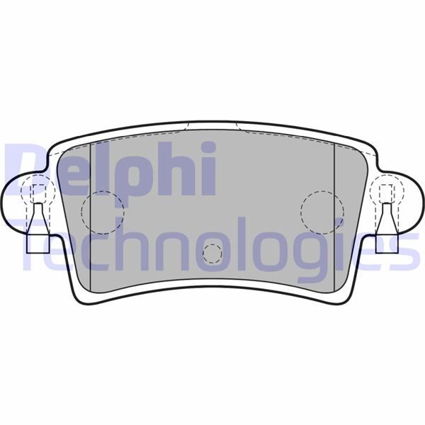 DELPHI ARKA FREN BALATASI RENAULT MASTER II 01 06 OPEL MOVANO A 01 06 OEM: 7701206763-4403467-7485114491 - DELPHI LP1747 kodlu oto yedek parça görseli