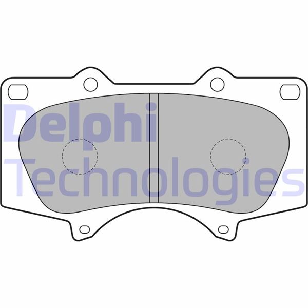 DELPHI ÖN FREN BALATA TOYOTA HILUX 3.0L 1KD-FTV KUN26 4x4 09-11 / LAND CRUISER PRADO 4.0L 1GR-FE GRJ150 09- 3.0L 1KD-FTV KDJ120 D-4D 03-09 / MITSUBISHI PAJERO 3.2L 4M41 V98W 07- OEM: 0446535290-044650K090-4605A472 - DELPHI LP1782 kodlu oto yedek parça görseli