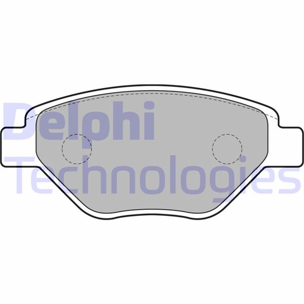 DELPHI ÖN FREN BALATASI MEGANE II 02 08 1.4 54x122x18 OEM: 7701207673-410609192R - DELPHI LP1866 kodlu oto yedek parça görseli