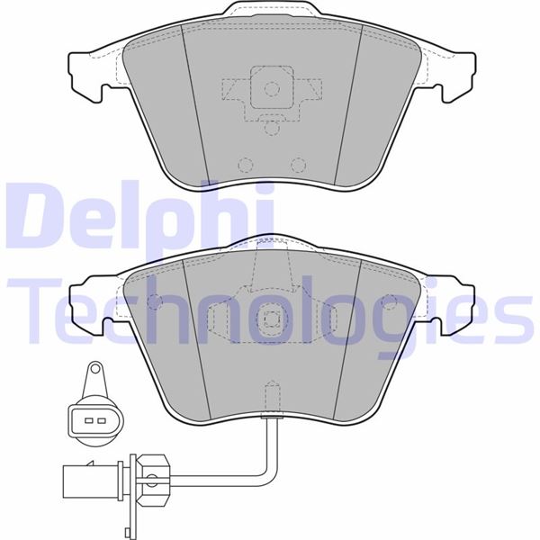 DELPHI ÖN BALATA AUDI A6-A8 2.0 3.0 TDI 3.2 FSI 06 > GDB1659 OEM: 4E0698151M-4E0698151F-WVA23801 - DELPHI LP1922 kodlu oto yedek parça görseli