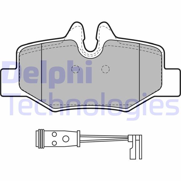DELPHI FREN BALATASI ARKA MERCEDES VITO W639 03 OEM: A0064204420 - DELPHI LP1939 kodlu oto yedek parça görseli