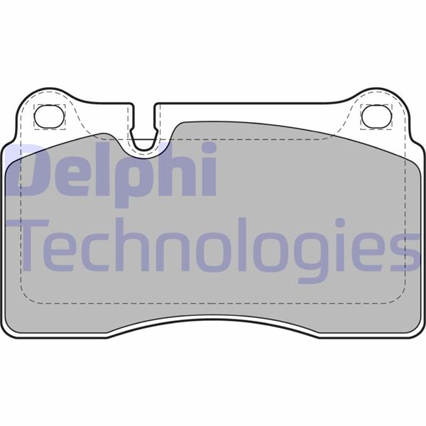 DELPHI ÖN BALATA TOUAREG 3.0 V6 TDI-3.2 V6-3.6 V6 FSI 06/05 AUDI TT 09 RANGEROVER III SPORT 05 OEM: 7L6698151E-WVA24098 - DELPHI LP2012 kodlu oto yedek parça görseli