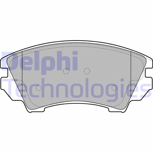 DELPHI ÖN BALATA OPEL ASTRA J 12 14 INSIGNIA 08 11 ZAFIRA 11 SAAB 9.5 10 17 JANT GDB1783 OEM: 1605434-95520061-1605317-1680880480 - DELPHI LP2081 kodlu oto yedek parça görseli