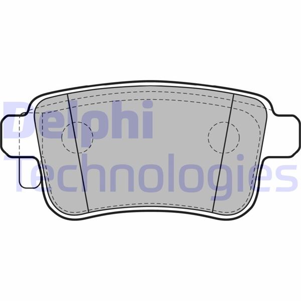 DELPHI FREN BALATASI ARKA MERCEDES CITAN W415 12 . RENAULT KANGOO II 09 OEM: A4154210410-440604876R - DELPHI LP2126 kodlu oto yedek parça görseli
