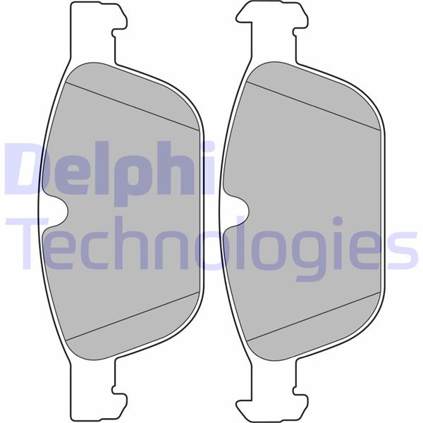 DELPHI ÖN BALATA VOLVO XC60 D3 2008-2017 D4 12-17 D5 08-15 T5 2010-1207 T6 2008-2017 156 OEM: 31277334-30793943-31277271 - DELPHI LP2140 kodlu oto yedek parça görseli