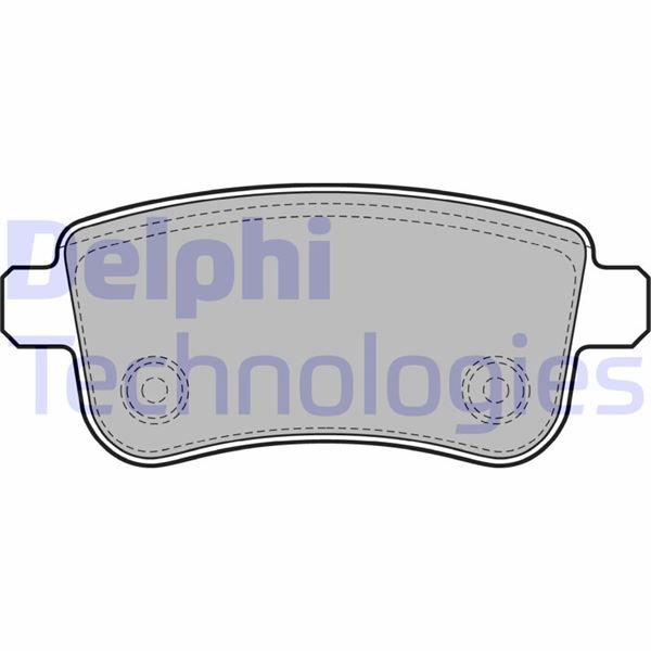 DELPHI ARKA FREN BALATASI FLUENCE 09 MEGANE III 09 MEGANE IV 15 SCENIC III 09 CLIO V 19 CAPTUR II 20 1.0 TCE 1.2 TCE 1.3 TCE 1.5 DCI 1.6 SCE 440603734R OEM: 440603558R-440604694R-440601416R - DELPHI LP2153 kodlu oto yedek parça görseli