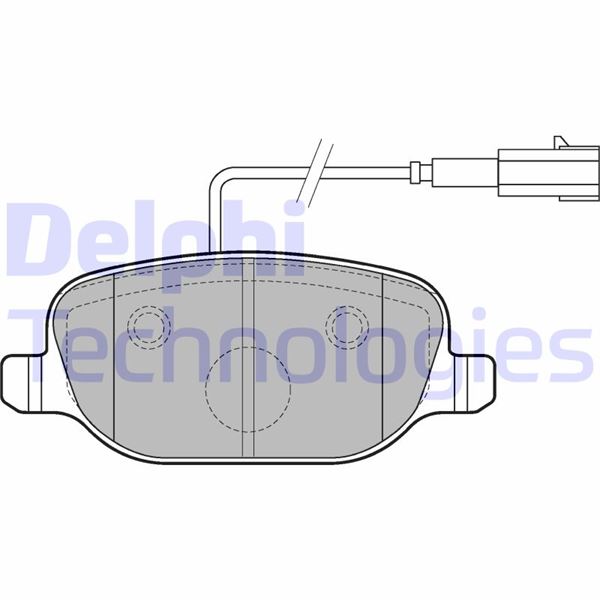 DELPHI FREN BALATASI ARKA ALFA ROMEO GİULİETTA 10 FİŞLİ OEM: 71770096-77365542 - DELPHI LP2223 kodlu oto yedek parça görseli