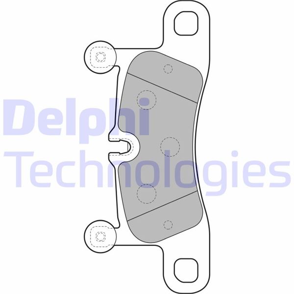 DELPHI ARKA BALATA VW TOUAREG 3.6 V6 FSI-3.0 V6 TSI 4.2 10 CAYENNE 3.0D 4.8 10 14 911 3.4 11 OEM: 7P0698451-95835293900-95835293902 - DELPHI LP2233 kodlu oto yedek parça görseli