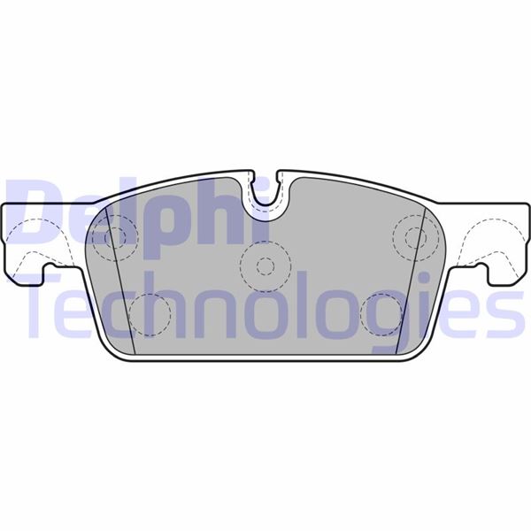 DELPHI ÖN FREN BALATASI PEUGEOT P508 10 18 1.6 VTI 1.6 THP 1.6HDI 2.0HDI 2.2HDI 283mm CAP OEM: 4254.A6-1647863080-1647863180 - DELPHI LP2248 kodlu oto yedek parça görseli
