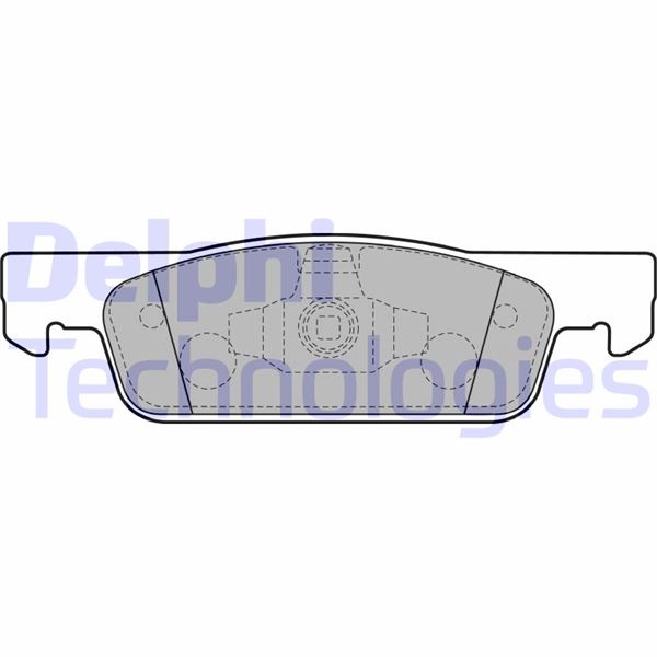 DELPHI ÖN FREN BALATA RENAULT CLIO IV 12 DACIA LOGAN II 12 SANDERO II 12 OEM: 410602581R-410605612R-410605951R - DELPHI LP2479 kodlu oto yedek parça görseli
