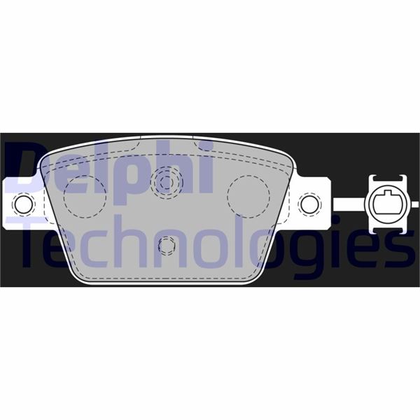 DELPHI ARKA BALATA BRAVO II 1.4-1.4 T-1.9 D MULTİJET 07 DELTA III 844 1.4 16V.1.6 D MULTİJET 10 OEM: 77365809 - DELPHI LP2486 kodlu oto yedek parça görseli