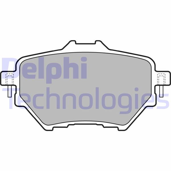 DELPHI ARKA FREN BALATASI ASTRA L 21 COMBO E 18 GRANDLAND 17 MOKKA e 20 C4 18 C4 e 22 BERLINGO 18 PARTNER 18 RIFTER 18 508 18 308 II-III 13 3008 16 408 22 DS4 II 21 268mm / PROACE CITY 21 OEM: 95525378-1678167980-1609000680 - DELPHI LP2505 kodlu oto yedek parça görseli