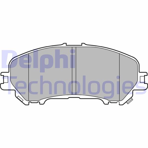DELPHI ÖN BALATA RENAULT KADJAR 15 KOLEOS II 15 NISSAN QASHQAI J11 13 X TRAIL III 14 OEM: 410604EA0A-D10604CA0A-410601596R - DELPHI LP3144 kodlu oto yedek parça görseli