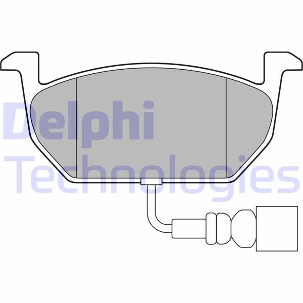 DELPHI ÖN BALATA ÜSTTEN KULAKLI GOLF VII -A3-LEON-OCTAVIA 12 GDB 2080 146x57 OEM: 5Q0698151C-5Q0698151H-5Q0698151E - DELPHI LP3146 kodlu oto yedek parça görseli