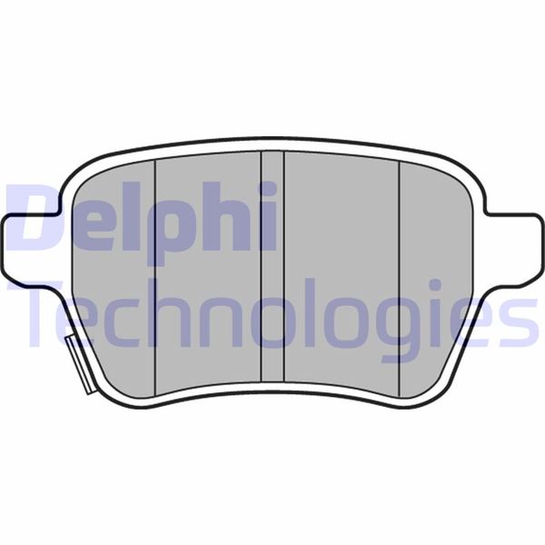 DELPHI ARKA FREN BALATASI OPEL CORSA E 14 19 ADAM 14 19 15 JANT RPO J67 FIAT EGEA 16 500L 13 264mm OEM: 95517078-1605285-77367914-77366595 - DELPHI LP3165 kodlu oto yedek parça görseli