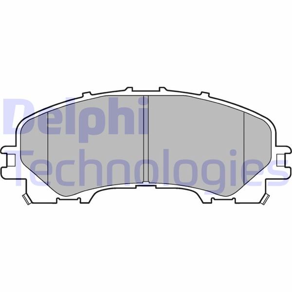 DELPHI ÖN FREN BALATASI RENAULT KOLEOS II 16 NISSAN X-TRAIL III 16 INFINITI QX50 13 D10604CC0A-410608710R-D10604GA5A OEM: D10604CC0A-410608710R-D10604GA5A - DELPHI LP3183 kodlu oto yedek parça görseli