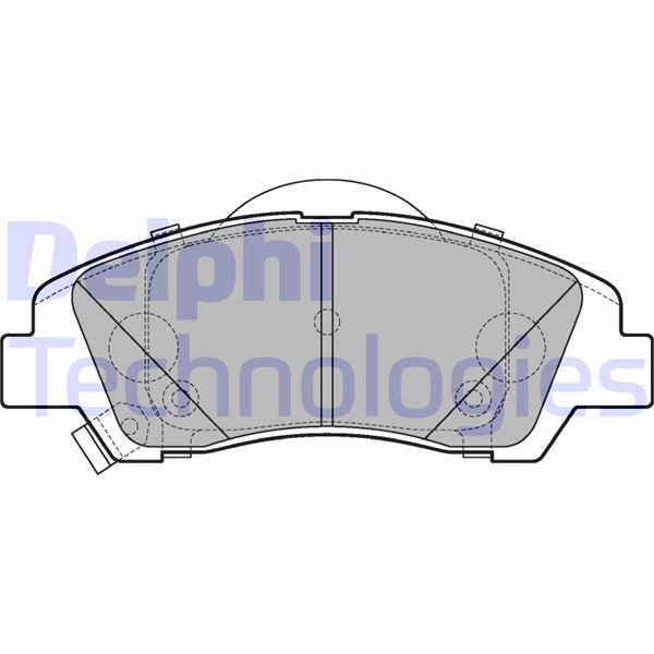 DELPHI ÖN BALATA HYUNDAI I10 13 OEM: 58101B9A70-58101-B9A30 - DELPHI LP3265 kodlu oto yedek parça görseli