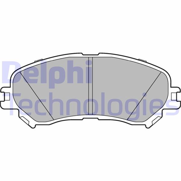 DELPHI ÖN FREN BALATASI RENAULT MEGANE IV 15 SCENIC IV 16 TALISMAN 15 ESPACE V 15 1.2TCe 1.3TCe 1.5dCi 1.6dCi OEM: 410606124R-7711946205 - DELPHI LP3275 kodlu oto yedek parça görseli