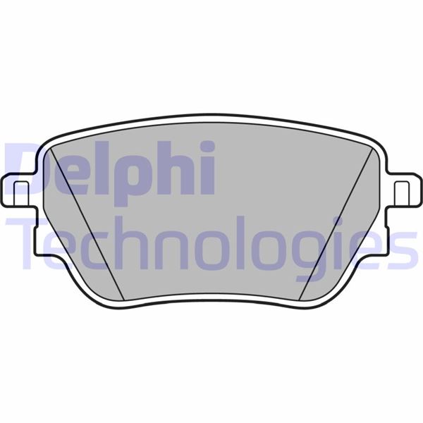 DELPHI FREN BALATASI ARKA MERCEDES W177 V177 W247 C118 X118 H247 X247 OEM: A0004207500 - DELPHI LP3438 kodlu oto yedek parça görseli