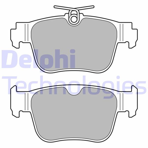 DELPHI FREN BALATASI ARKA AUDI-CUPRA-SEAT-SKODA-VW 07/2019> OEM: 5WA698451A - DELPHI LP3669 kodlu oto yedek parça görseli