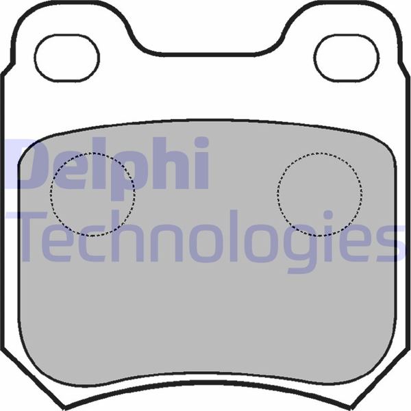 DELPHI ARKA BALATA OMEGA B 94-03 VECTRA 1.6 10.95/4.02 SAAB 9-3-5 98-03 OEM: 1605006-1605026-1605031-1605883 - DELPHI LP590 kodlu oto yedek parça görseli