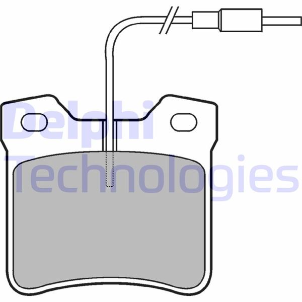 DELPHI FREN BALATASI ARKA MERCEDES W638 B901 B902 . PEUGEOT 406 605 OEM: A0034200020-4251.93 - DELPHI LP667 kodlu oto yedek parça görseli