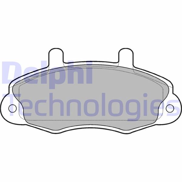 DELPHI ÖN BALATA FORD TRANSİT T12 2.0 2.5 DI 2.5TD 2.5 TDİ 88-03.00 ÇAP 138.8- 64 -18.8 OEM: 92VB2K021AB-92VB2K021AC - DELPHI LP766 kodlu oto yedek parça görseli