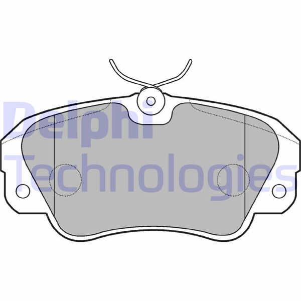 DELPHI FREN BALATASI ÖN OPEL OMEGA B. SENATOR 89  - DELPHI LP848 kodlu oto yedek parça görseli