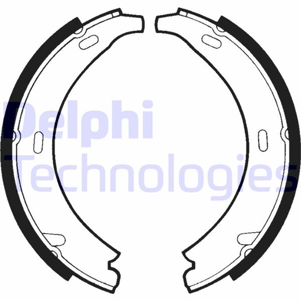 DELPHI FREN BALATASI ARKA PARK FRENI MERCEDES W201 W124 W168 W169 W245 W414 W202 W203 C209 W461 OEM: A1244200720 - DELPHI LS1371 kodlu oto yedek parça görseli