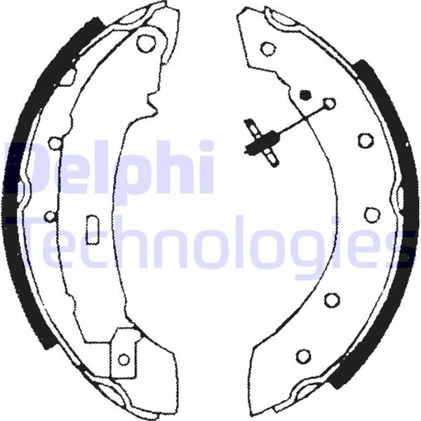 DELPHI ARKA PABUÇ BALATA CLIO-LOGAN-TWİNGO-P106-P206-P306 OEM: 7701208111-4241.J5-7701206962 - DELPHI LS1717 kodlu oto yedek parça görseli