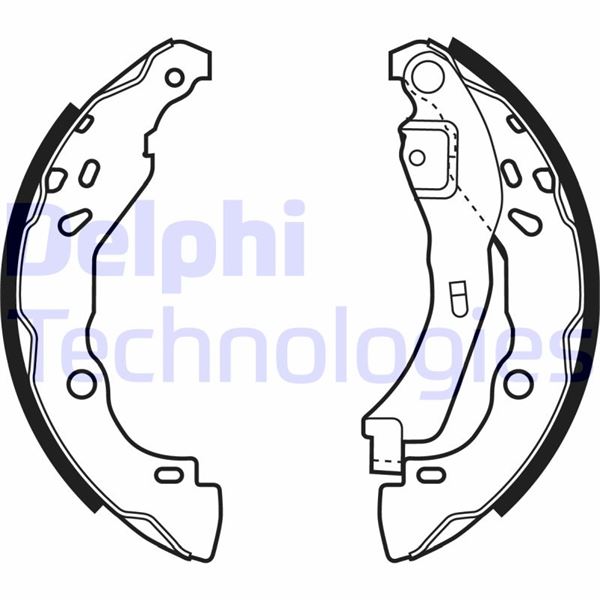DELPHI ARKA FREN PABUÇ BALATASI RENAULT CLIO II 98 CLIO IV 12 CLIO SYMBOL 02 SYMBOL III 13 DACIA SANDERO 08 LOGAN 06 SANDERO II 12 LOGAN II 12 OEM: 440609415R-6001551409-7701207178 - DELPHI LS1929 kodlu oto yedek parça görseli