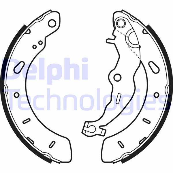 DELPHI ARKA FREN BALATASI B-MAX 12> FOCUS III 11> COURIER 14> PUMA 19> KAMPANALI OEM: EY162200AA-BV612200BD-2458561 - DELPHI LS2062 kodlu oto yedek parça görseli