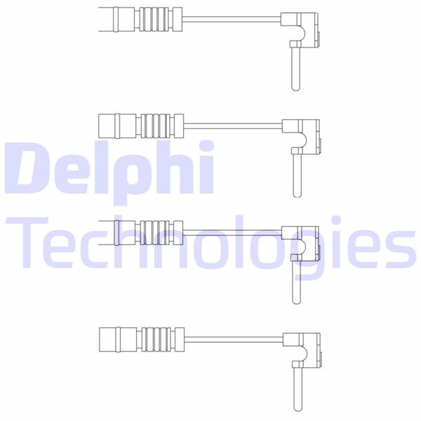 DELPHI BALATA FISI MERCEDES W201 W126 W168 W202 W124 W210 W140 4 ADET OEM: A1265402017 - DELPHI LZ0120 kodlu oto yedek parça görseli