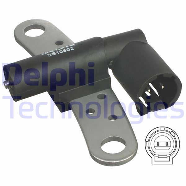 DELPHI KRANK MİLİ SENSÖRÜ RENAULT CLIO I-II-II MEGANE I 96 01 KANGOO 97 CLIO SYMBOL I 00 SANDERO 08 LOGAN 04 1.2 1.4 1.6 OEM: 8200436025-7700101969-6001548175 - DELPHI SS10802 kodlu oto yedek parça görseli