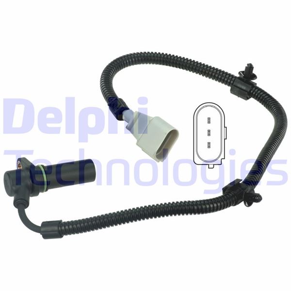 DELPHI KRANK MİLİ SENSÖRÜ POLO-T5-GOLF4-CADDY 1.4-1.9-2.5TDI AMF-BNM-BKC-AXB OEM: 045907319A-045957147-045957147C - DELPHI SS11071 kodlu oto yedek parça görseli