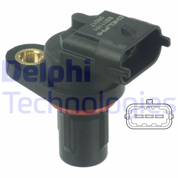 DELPHI EKSANTRIK MILI KONUM SENSORU MERCEDES W169 W245 W204 W211 W212 W221 A2729050043 OEM: A2729050043 - DELPHI SS11151 kodlu oto yedek parça görseli