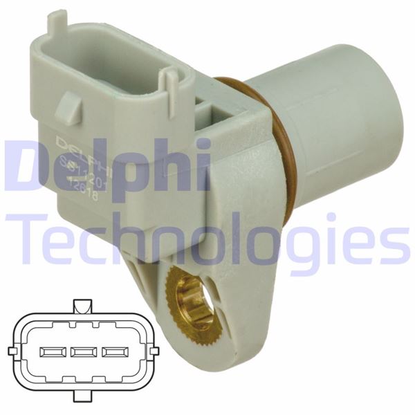 DELPHI EKSANTRIK MILI KONUM SENSORU MERCEDES W203 CL203 S203 C208 A208 W210 R170 OEM: A0041531328 - DELPHI SS11201 kodlu oto yedek parça görseli