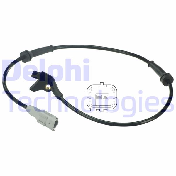 DELPHI ABS DEVİR SENSÖRÜ ÖN PEUGEOT PARTNER 08 CITROEN BERLINGO 08 C4 PICASSO 09 13 OEM: 9813759680-4545.E7 - DELPHI SS20397 kodlu oto yedek parça görseli