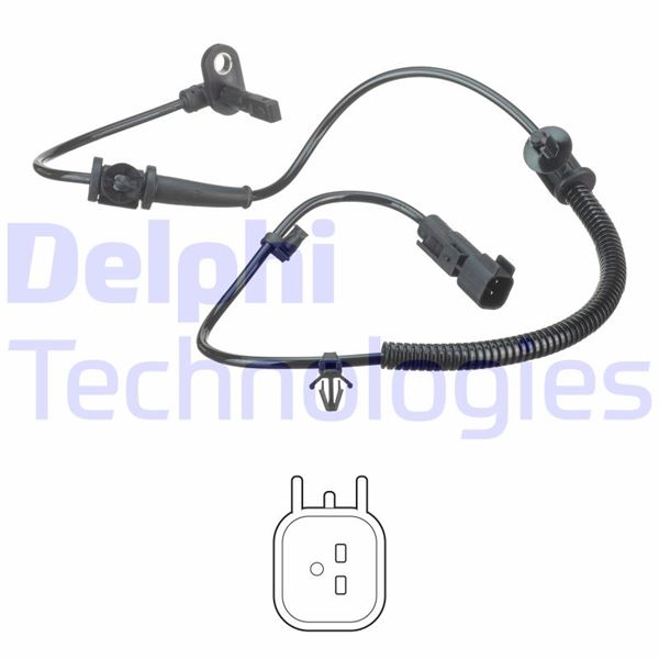 DELPHI ARKA ABS DEVİR SENSÖRÜ OPEL INSIGNIA A 08>17 <B1999999 OEM: 1238438-13317205-12841558-1235324 - DELPHI SS20594 kodlu oto yedek parça görseli