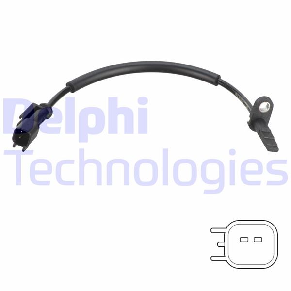 DELPHI ÖN ABS KABLOSU CUSTOM 12 TRANSIT V-363 14 TEK TEKER OEM: BK212B372AC-1763975 - DELPHI SS20779 kodlu oto yedek parça görseli