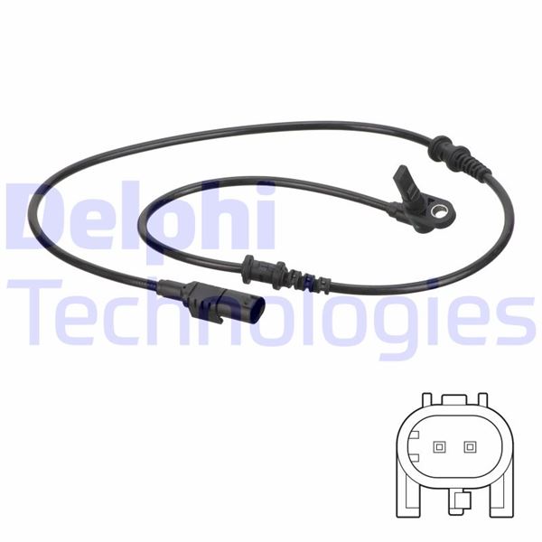 DELPHI ABS SENSORU ON MERCEDES SPRINTER B906 . VW CRAFTER 30-35-50 OEM: A9065400317-2E0927801B - DELPHI SS20790 kodlu oto yedek parça görseli