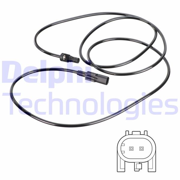 DELPHI ABS SENSORU ARKA SOL MERCEDES SPRINTER B906 . VW CRAFTER 30-35-50 OEM: A9065400117-2E0927801 - DELPHI SS20795 kodlu oto yedek parça görseli