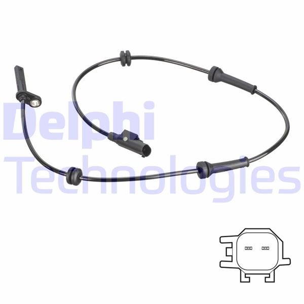 DELPHI ABS SENSÖRÜ FİORİNO-LİNEA-QUBO 10-2006 OEM: 51782490-52081840 - DELPHI SS20816 kodlu oto yedek parça görseli