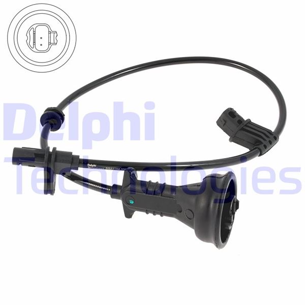DELPHI ABS SENSORU ARKA MERCEDES W169 W245 OEM: A1695401517 - DELPHI SS21154-12B1 kodlu oto yedek parça görseli