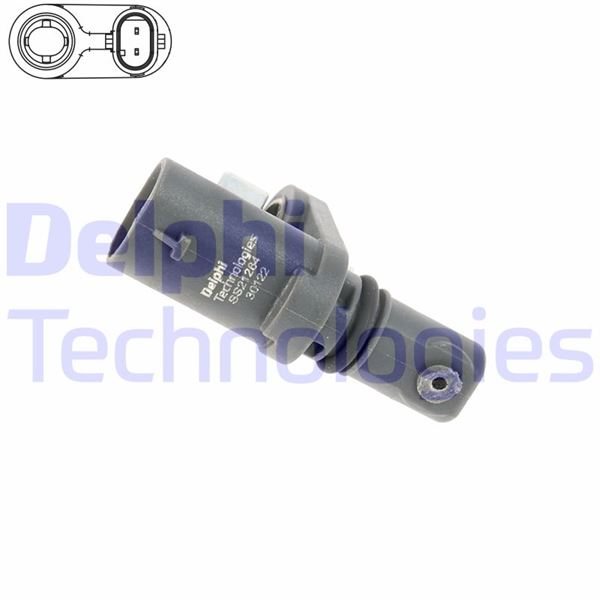 DELPHI ARKA ABS DEVİR HIZ SENSÖRÜ P208-P308-P508-P2008-P3008-P5008-RIFTER-PARTNER-BERLINGO-C4-C5-DS3- DS4-DS7-DS9 OEM: 9810961080 - DELPHI SS21264-12B1 kodlu oto yedek parça görseli